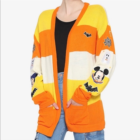 Disney Mickey Mouse Candy Corn Cardigan 